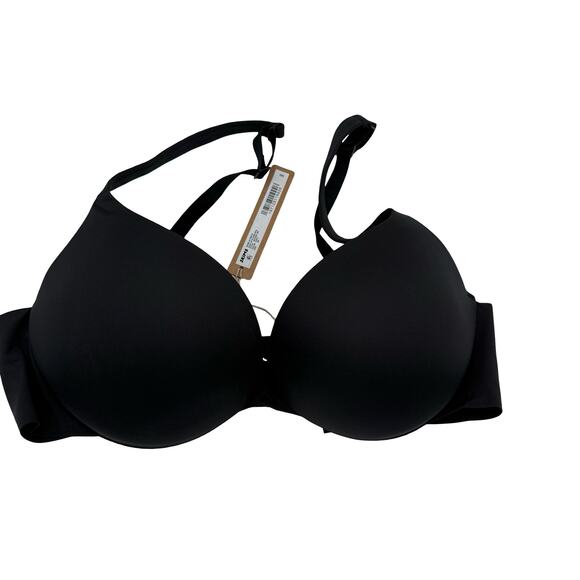 Skims Ultimate Push-Up Plunge Bra New with tags Onyx Black Size 36C - Picture 1 of 5